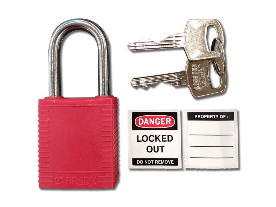 Padlock Safety Brady x 1qty