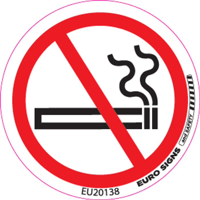 Sign NO SMOKING +graphic Black/Red/White