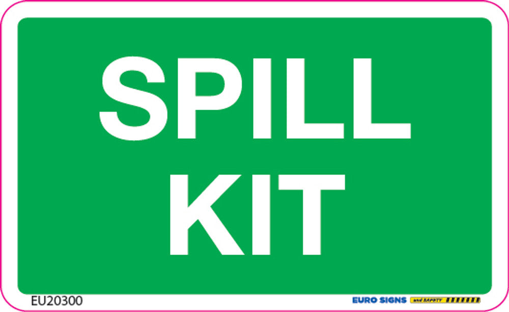 Sign SPILL KIT White/Green
