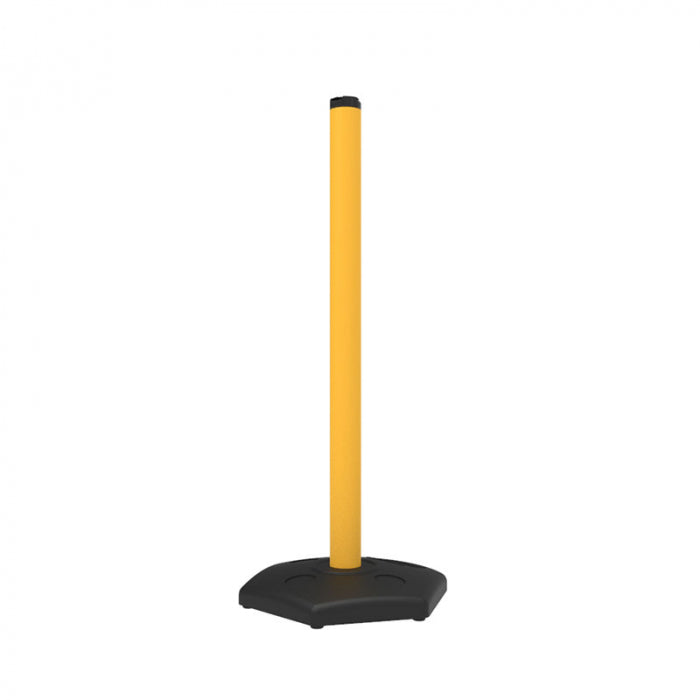 Post UPVC Pilot with 6.8kg Rubber Base YELLOW
