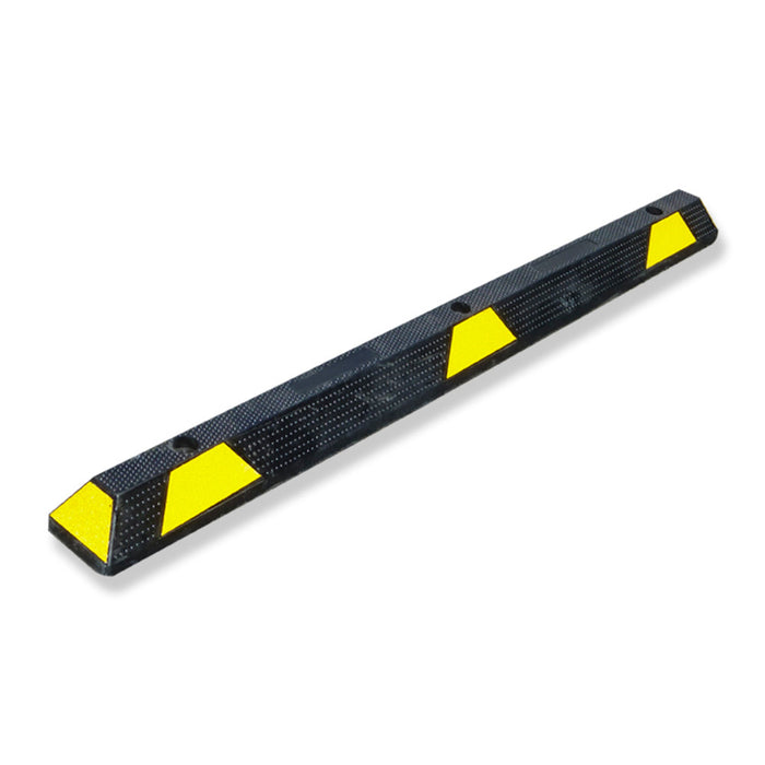 WL1650 Rubber Wheel Stops Blck/Ylw stripe - w150 x h100 x L1650mm