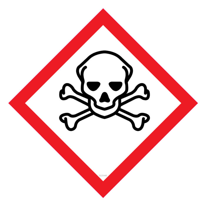 Label ghs SEVERE TOXIC Black/Red/White DECAL