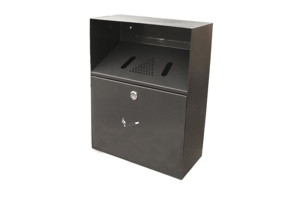 Bin Cigarette Butt - Wall Mount - powder coated GREY