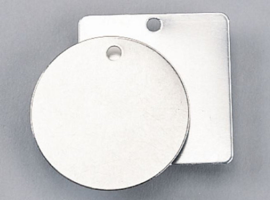 Tag BLANK Stainless Steel SQUARE dia 51mm x 25qty