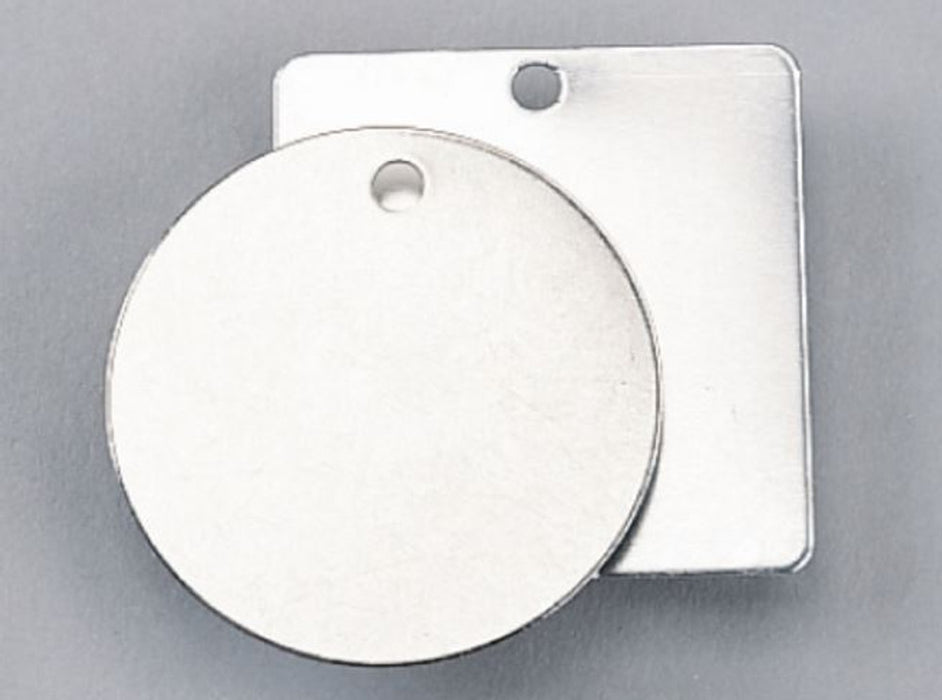 Tag BLANK Stainless Steel ROUND dia 51mm x 25qty