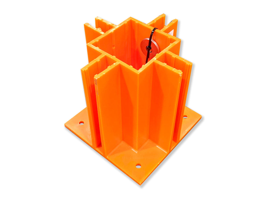 Hand Rail FITTING PLATE for temporary hand rail - w200 x l200 xh200mm