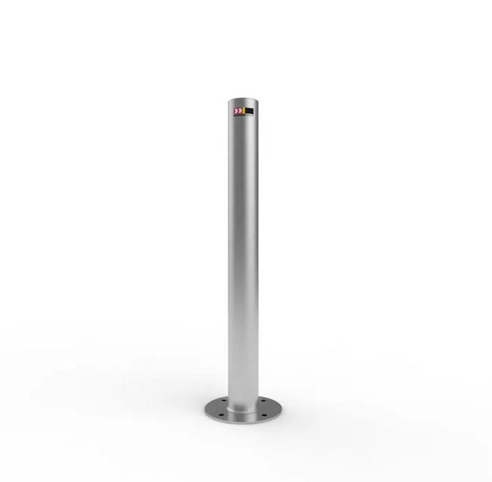 Bollard Metal surface mount STAINLESS STEEL 316 - h900mm x dia 90mm x t3.0mm