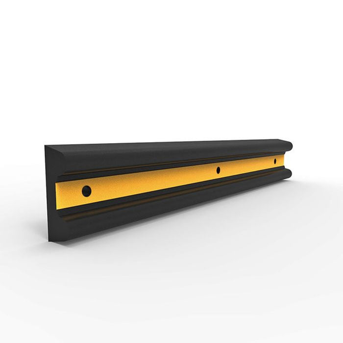 Protector DOCK BUMPER Rubber B-SECTION Blk/Ylw - w160 x L1000 x d55mm