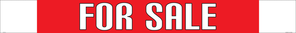 Sign FOR SALE Banner Red/Wht - w2000 x h225mm