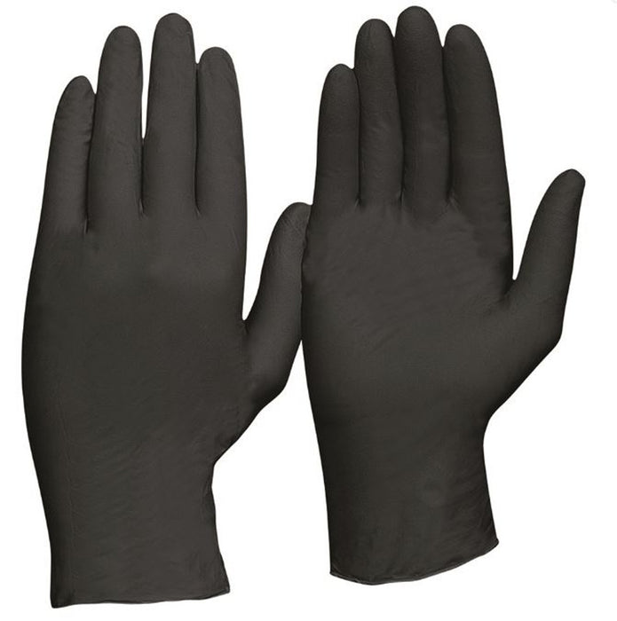 Gloves DISPOSABLE NITRILLE POWDER FREE - Black XL 100pack