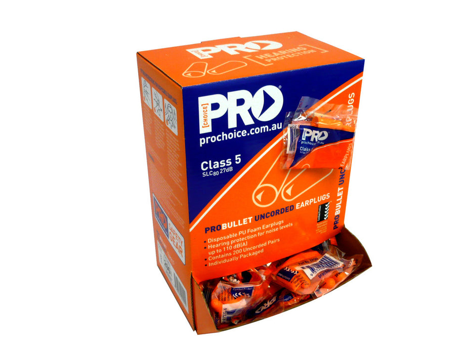 Ear Plugs PRO-BULLET no cord x 200qty