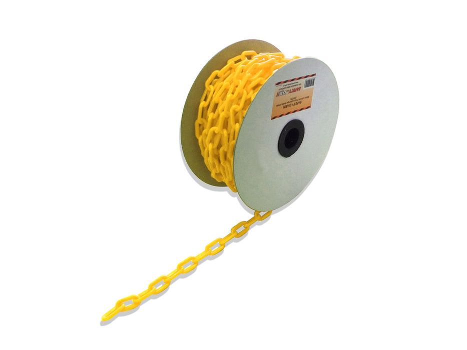 Chain Plastic Safety Lemon Yellow 6mm x 25mt