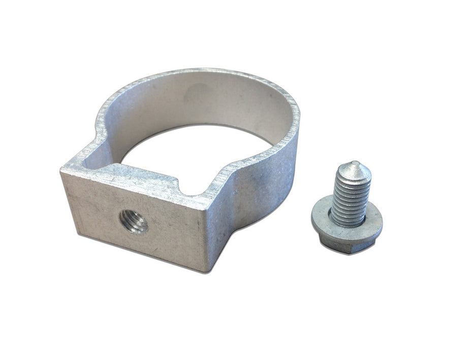 Post Metal fitting - BRACKET Screw fit 1 side wth 1x M10 bolt & Wash - for dia 60mm