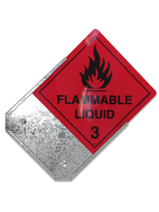 Metalizer Class Label PLACARD Class Label holder Galvanised — Euro Signs & Safety
