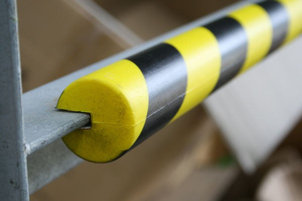 Collision Signage Material Anti collision Strip Polyurethane Black and Yellow 1metre Length — Euro ...