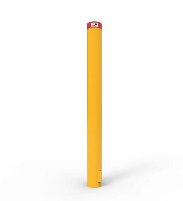 Bollard Metal ECONOMY IN GROUND Galv&Pwd Coat Yellow