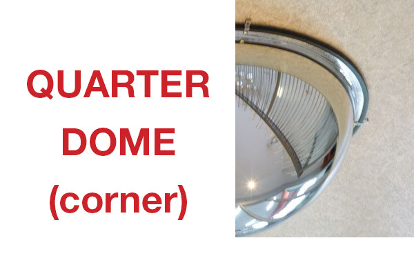 Mirror INDOOR Convex CORNER DOME wall mount 600mm