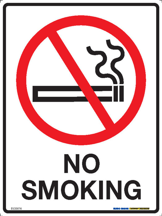 Sign NO SMOKING +graphic Black/Red/White