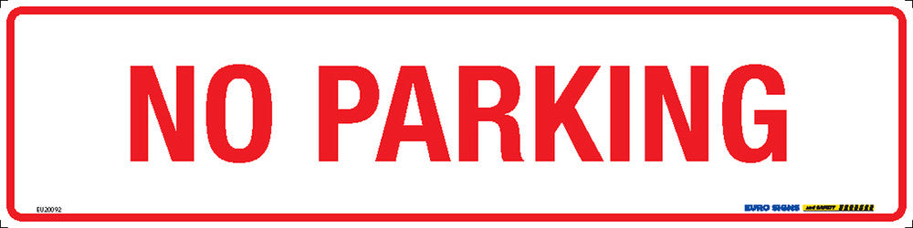 Sign NO PARKING METAL