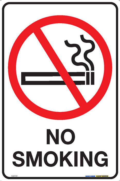 Sign NO SMOKING +graphic Black/Red/White