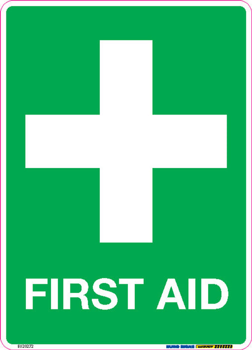 Sign FIRST AID +graphic White/Green