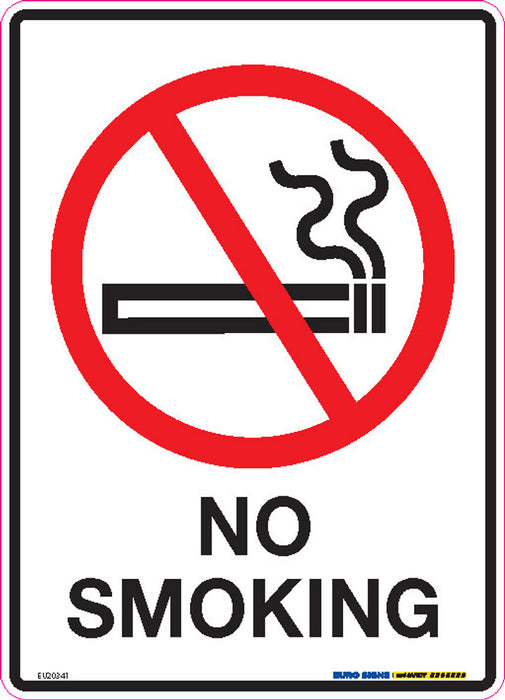 Sign NO SMOKING +graphic Black/Red/White