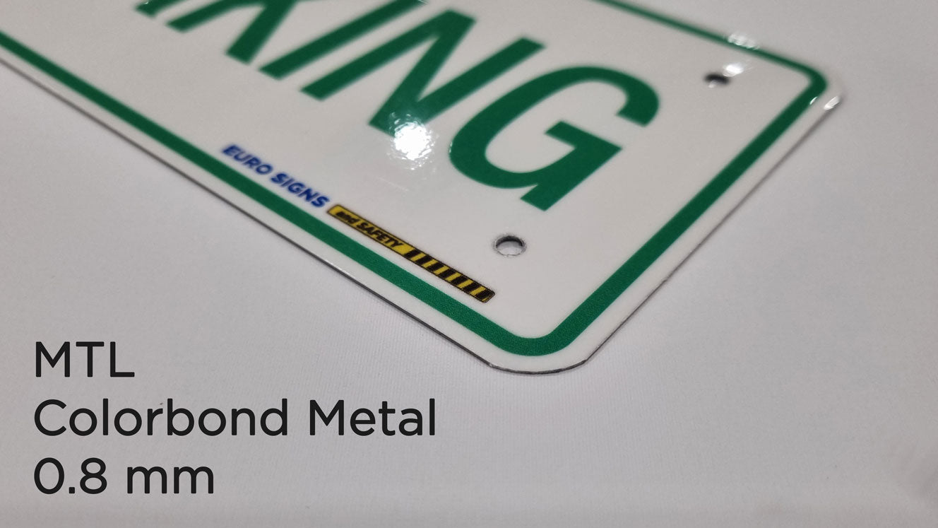 Euro Metal Rectangular Sign CT-faq — Euro Signs & Safety