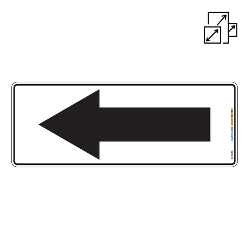 Sign arrow SYMBOL only Blk/Wht — Euro Signs & Safety