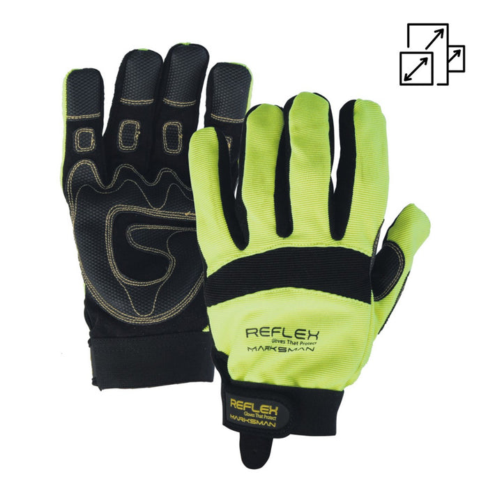 Gloves MARKSMAN Touchscreen HI-VIS GREEN