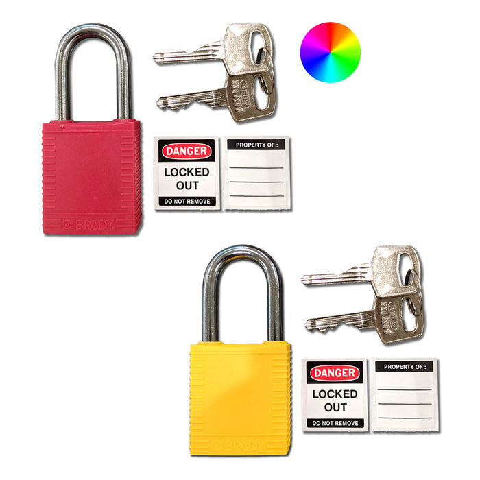 Padlock Safety Brady x 1qty