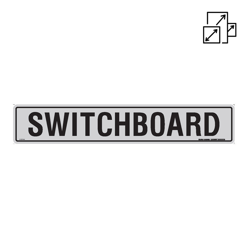 Temp Switchboard Sign Sign SWITCHBOARD — Euro Signs & Safety