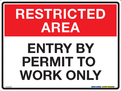 Operational Restriction Signs Prohibition & Restriction — Euro Signs & Safety