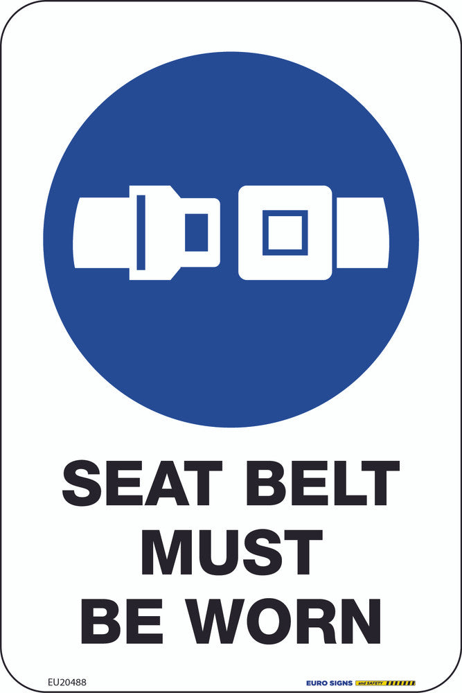 thumbnail image 2 of 'Seat Belts Must Be Worn In This Vehicle' – 2 Pack Safety Decal Stickers, 2.0 X 4.5 Inches 2 of 2