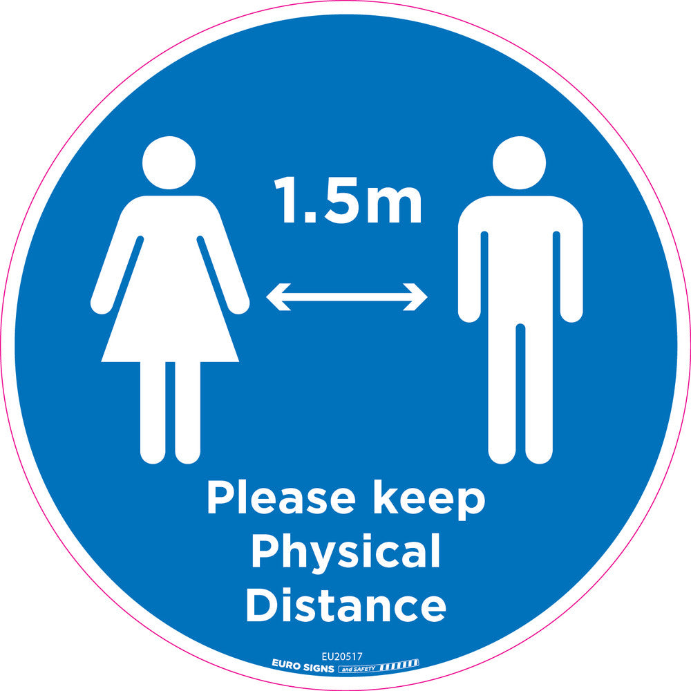 Physical Distance Signs Sign covid Floor Sticker Indoor PLEASE KEEP PHYSICAL DISTANCE +graphic ...